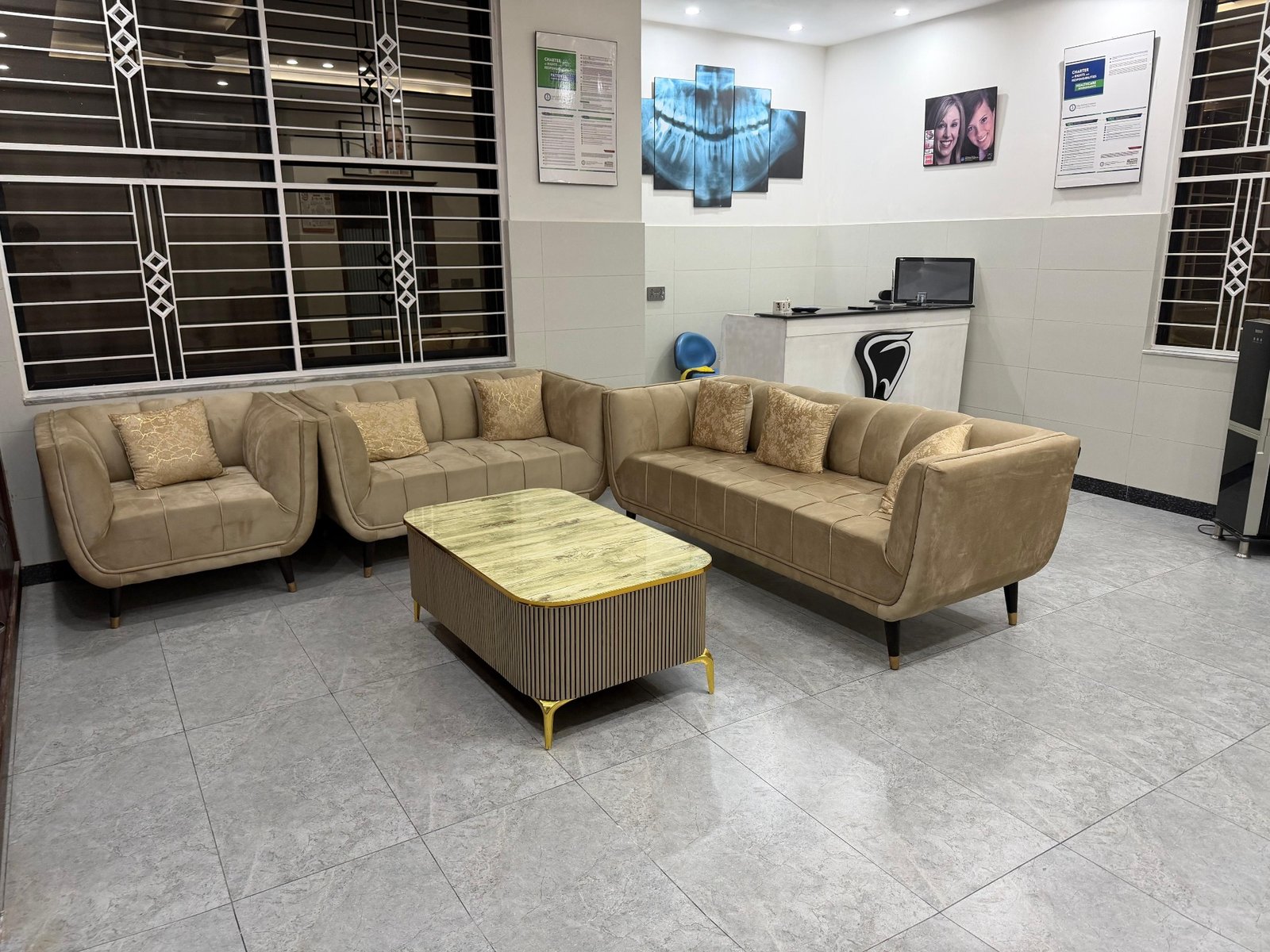 Smile Care reception and waiting area